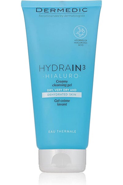DERMEDIC Hydrain 3 Hyaluro Creamy Cleansing Gel, 200 ml