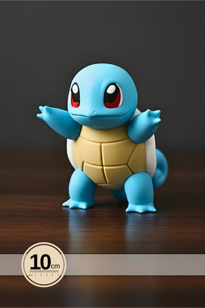 Anka Atolye Pokemon Squirtle Masa Figürü (10cm) – Sevimli Koleksiyonluk Dekoratif Masaüstü Aksesuar