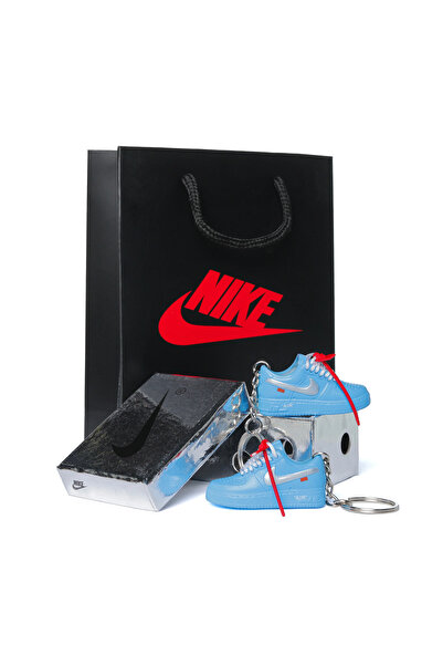 Air Force 1 Low x OW MCA "University Blue" Set Brelocuri, Cutie si Punga
