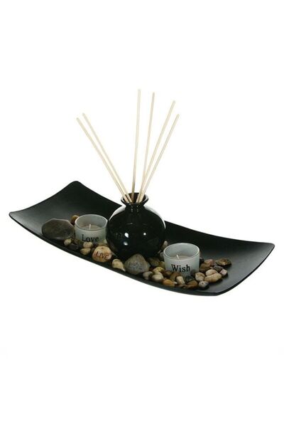 OEM Wooden Candle Holder & Scented Oil Container Set Ambiance Style Refinement Your Home