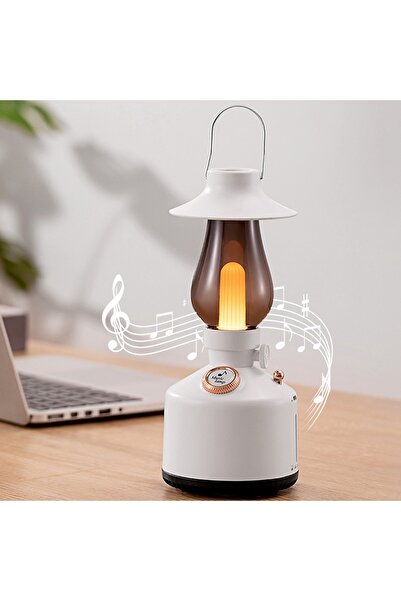 genernic Cost-effective Music Time Light Usb Blue Music Light Retro Desk Night Light Speaker