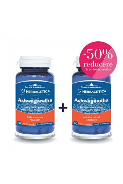herbagetica Pachet Ashwagandha - 120 capsule -