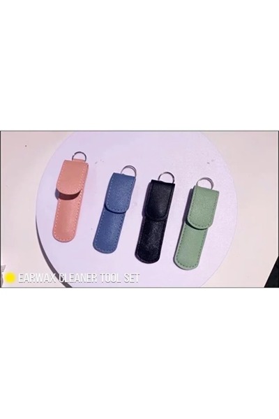 Zenorius Set profesional din oțel inoxidabil pentru curățarea urechilor, cu husă elegantă