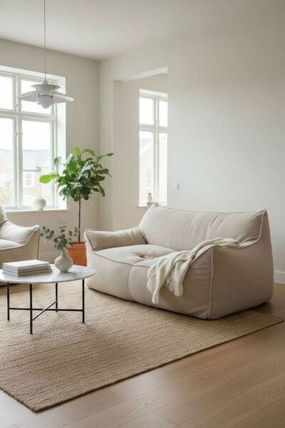 Casco Luxurious boucle sofa with soft filling – large size