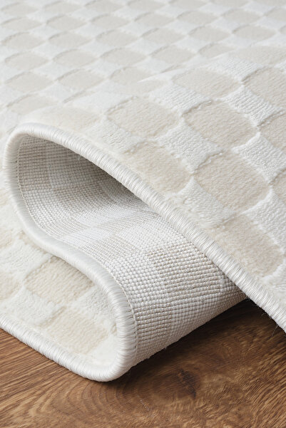 Santiva Home Krem Tozumaz Halı Modern Salon Oturma Odası Yolluk Bohem Antiale...