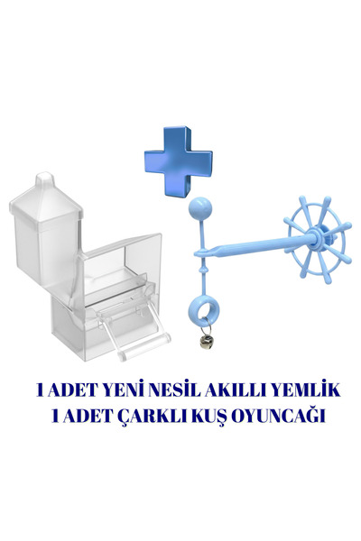 Lider Yeni Tip Lüks Akıllı Yemlik ve Zilli Kuş Çarkı, kuş oyuncağı