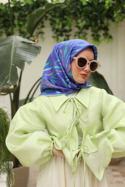 Silk Home Eșarfă de mătase Tivil IST 11432 - 01 Violet, nurcă, verde