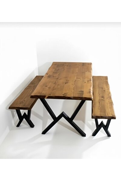 hgalpdesing Masif Yemek Masası Banklı Sandalyeler Hariç 80x160