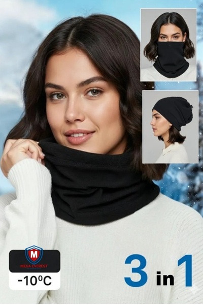 Mega Everest Motosiklet Bere Boyunluk Çok Fonksiyonlu Termal Polar Bere Boyun...