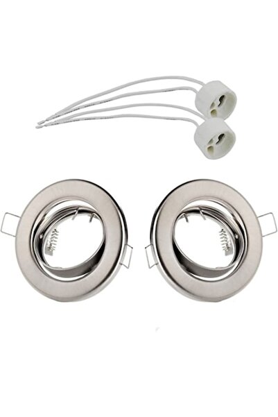 O'leo Set de 2 rame de montare LED pivotante, oțel inoxidabil, GU10