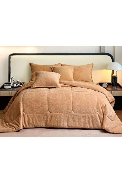 ODS Winter Velvet Bedspread With Heavy Filling, Suitable For Double Bed Size 200x200cm, 6Pieces,