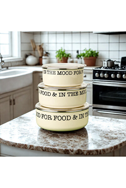 Akyol MİEN 3 LÜ EMAYE SAKLAMA KABI