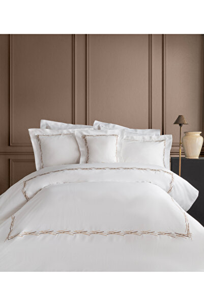 miemaison Florida White 120 Thread Count Luxury Bedding Set - Standard Size