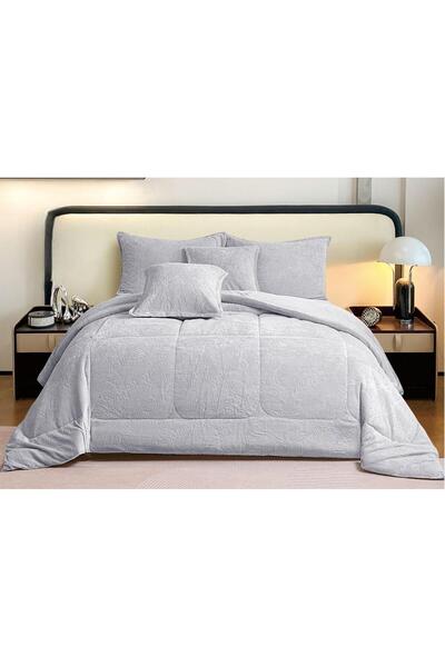 ODS Winter Velvet Bedspread With Heavy Filling, Suitable For Double Bed Size 200x200cm, 6Pieces,