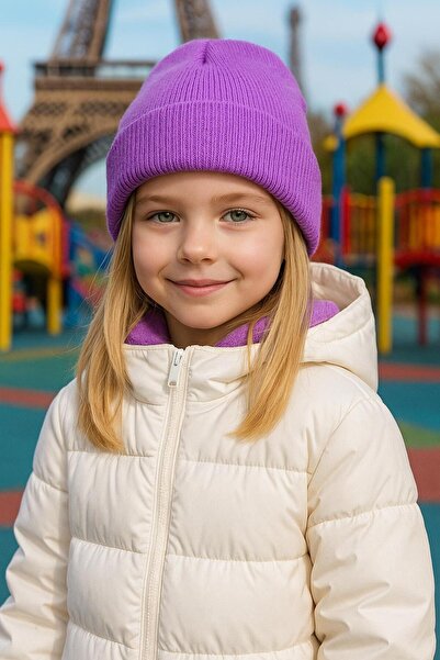 BALIENTE Beretă pentru fetiță lavandă basic 7-12 ani