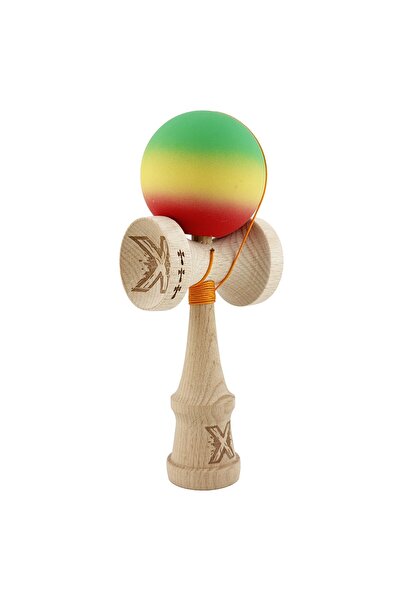 dalip Kendama X Original, Professional, Dalip, Big Cups V2, Rubber Grip, Metal Bearing, String 55 cm, Gre