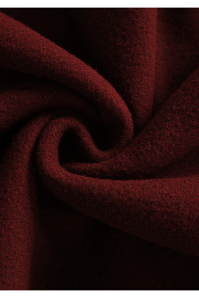 Relax family xf Men's Thick Burgundy Hooded Three Thread Sweatshirt Hoodie Cotton