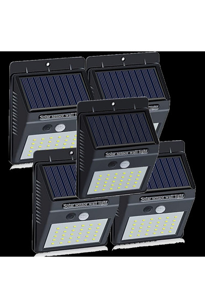 Alex Set 5 Lampi Solare BRIGHT 30 LED cu Senzor de Miscare si Lumina 1 Mod ILUMINARE