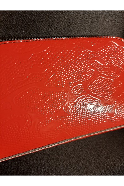 MRYart Red Color Rectangular Faux Leather Wallet