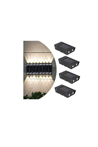 Tai Set 4 lampi solare cu LED bidirectional sus jos