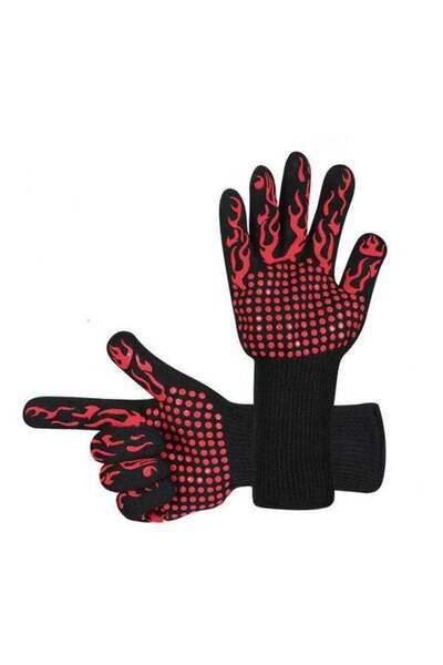 Twinkle Mart BBQ Cooking Gloves 1472F Heat Resistant Glove, EN407 CE Protective Oven Mitt