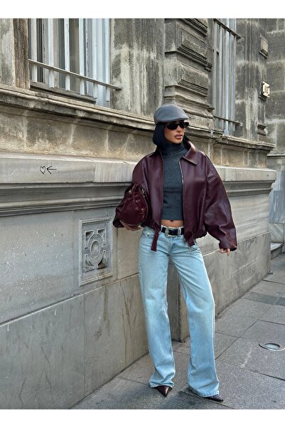 Blanco Women's New Season Equivalent Belted Leather Jacket