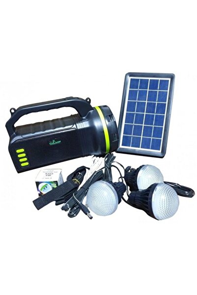 XL Kit solar CL-18 cu radio și lanternă 10W + 3 becuri