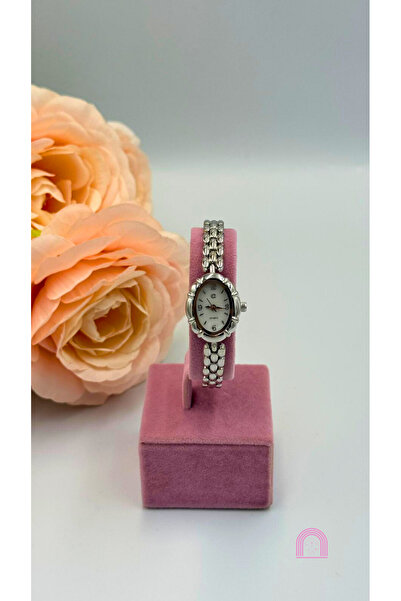 Moond Accessories Steel Cord Oval Case Silver Watch