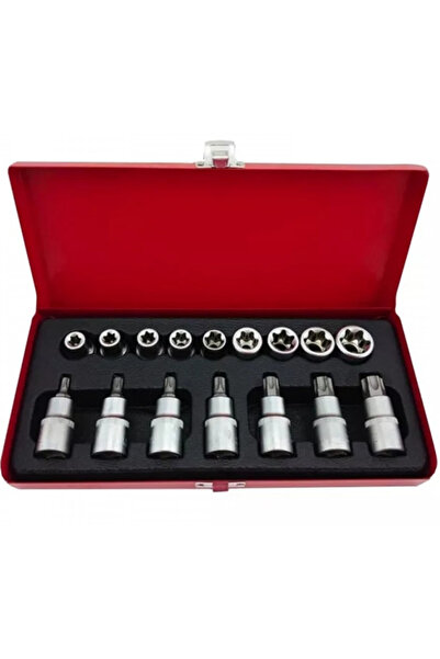 Jack Trusa 16 piese 1/2 chei tubulare torx si capete biti torx