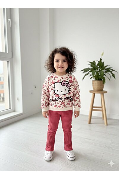 NoraKids Hello Kitty Printed Piece Set with Stones, Ages 2-5, Plum