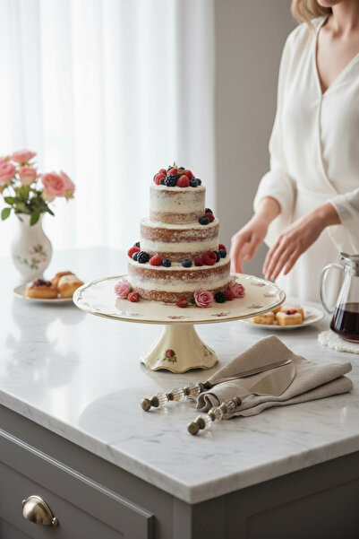 ROY KING Royking ROSE 36 CM AYAKLI KEK TABAK GNJ 034