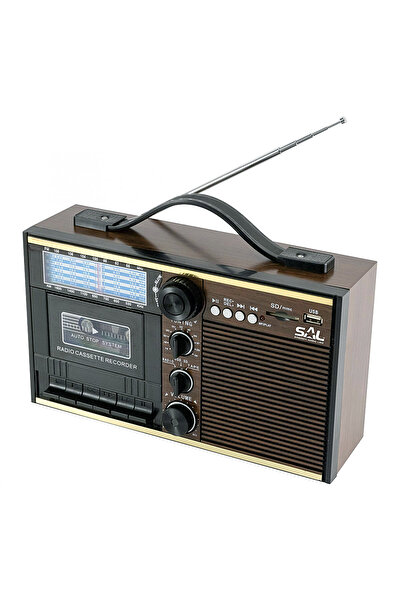 SAL Somogyi Audio Line Portable Retro Radio SAL with Cassette, MP3-BT, Global Tuner 11 Bands