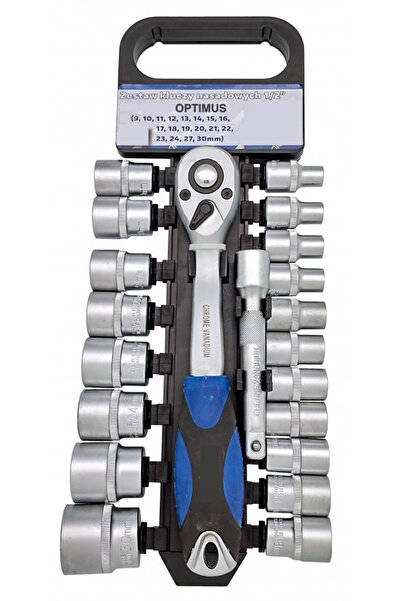 Jack RIB-Set 20 Piese, Cheie Clichet 1/2", Capete Chei Tubulare 8-32 Mm