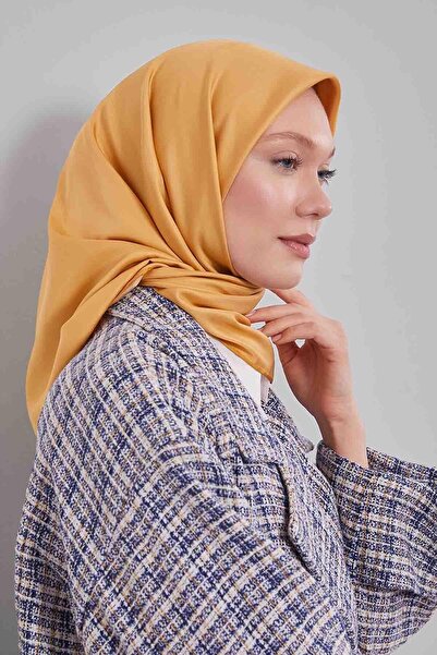 Levidor Mustard Solid Color Trend Twill Scarf