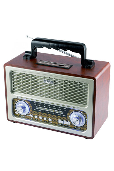 SAL Somogyi Audio Line Retro Portable Radio SAL AC-DC with Bluetooth, MP3, and 3 Band Tuner