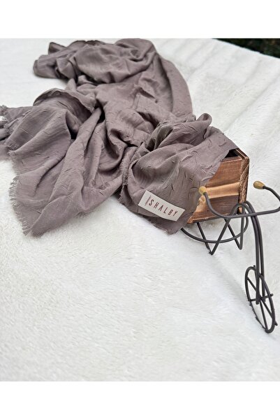 shalby Plain Hijab Bamboo Crash Shawl