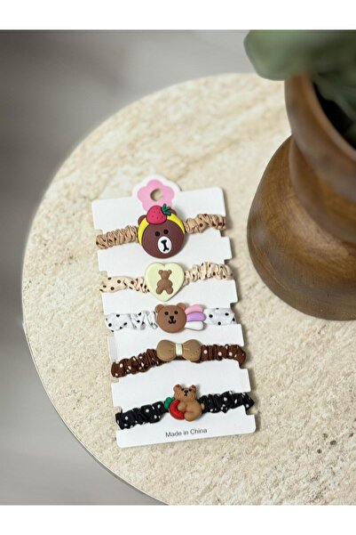 Madam Nora Set of 5 Cute Hair Clips with Children's Figures | Soft, Flexible, Does Not Break