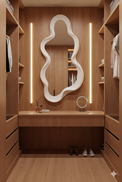 Generic Artistic mirrors with a wavy frame – a touch of modern luxury 105cm * 49cm