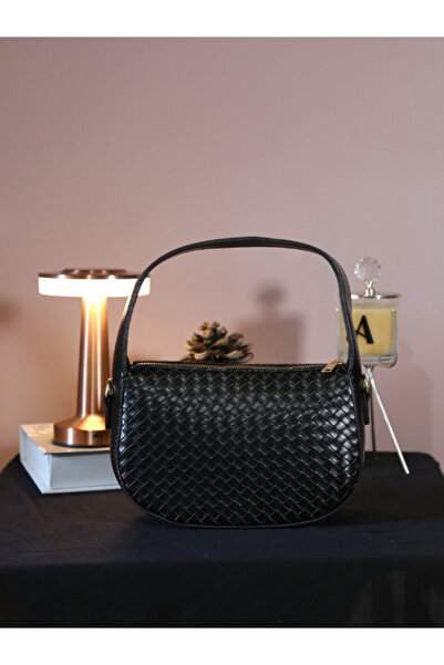 Alvora Örgü Dokulu Kutu Form Kadın Omuz & Çapraz Çanta
