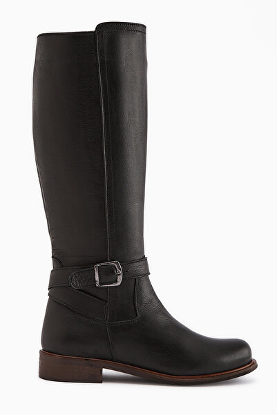 Limoya Marla Genuine Leather Black Women's Boots