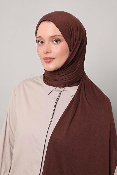 Levidor Bitter Brown Modal Combed Cotton Shawl