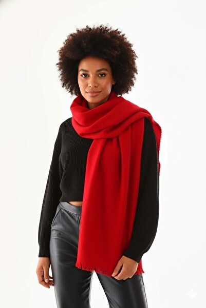 awix Women's Soft Textured Premium Winter Plain Scarf