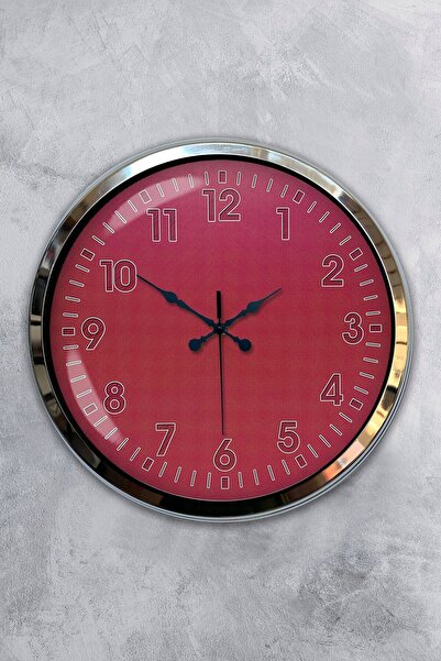 Kasva Concept Gift 40 cm Chrome Metal Parrot Wall Clock