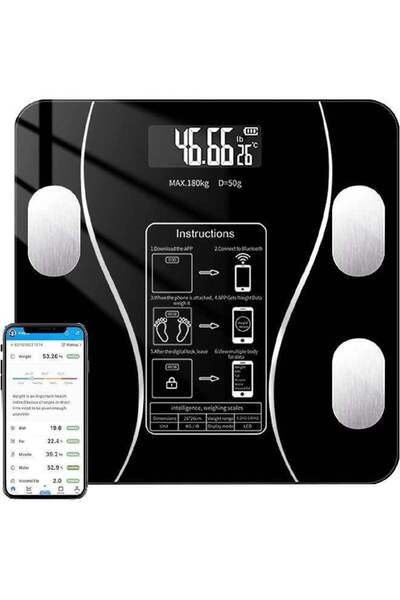 Generic Smart Bluetooth Weight and Body Fat Measurement Health Scale