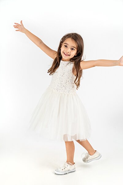 YUSALİ Dress with Jeans and Lace for Special Day - Prom - Graduation Tutu Dress