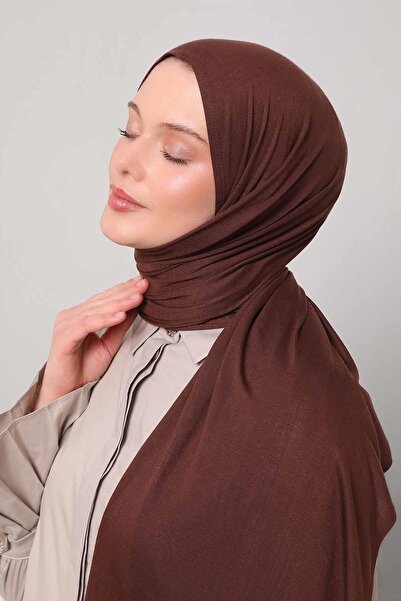 Levidor Bitter Brown Modal Combed Cotton Shawl