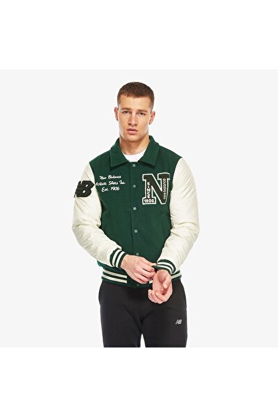 New Balance Lifestyle Men's Green Jacket & Coat - Mnj3391-Grn