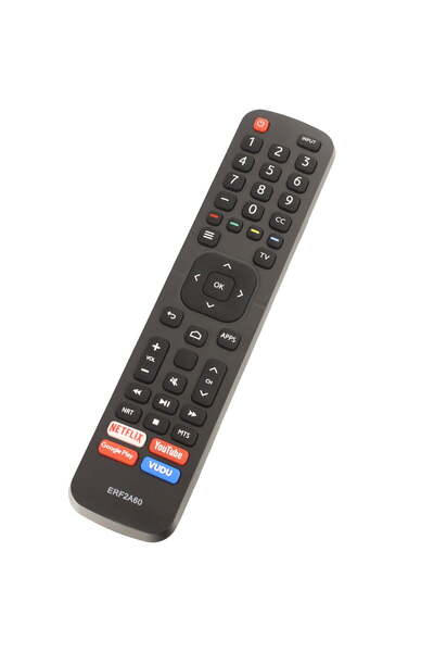 HYX جهاز تحكم عن بُعد للتلفزيون الذكي Hisense ERF2A60 بدقة 4K UHD مع اختصارات التطبيق (بدون تحكم صوتي)