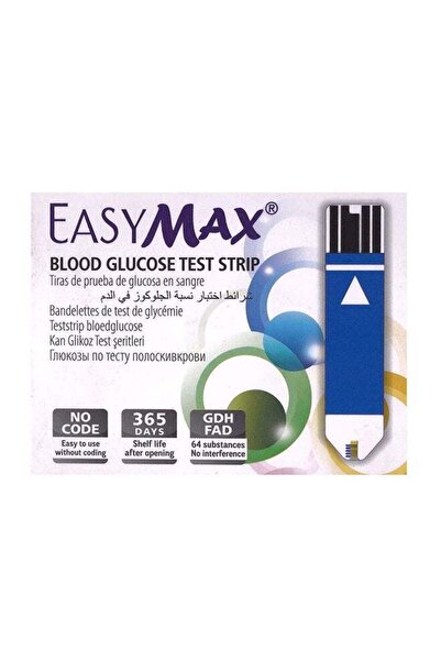 Easy Max Blood Glucose Test Strips - 50 Pieces