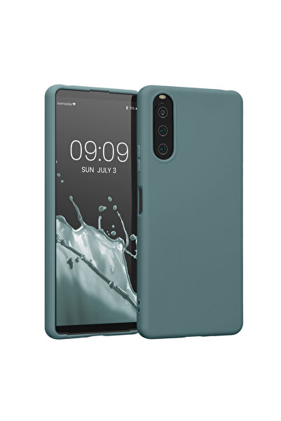 KWmobile Case for Sony Xperia 10 IV, Silicone, Green, 57800.207